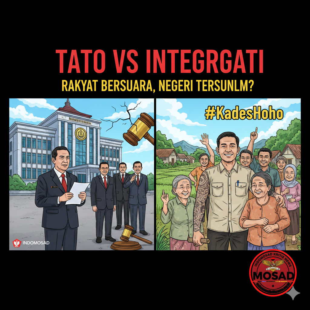 Evidence: "TATO VS INTEGRASI: Kades Hoho Tantang Menteri, Siap Lepas Jabatan Demi Rakyat, Bukan Demi Gaji Negara!"