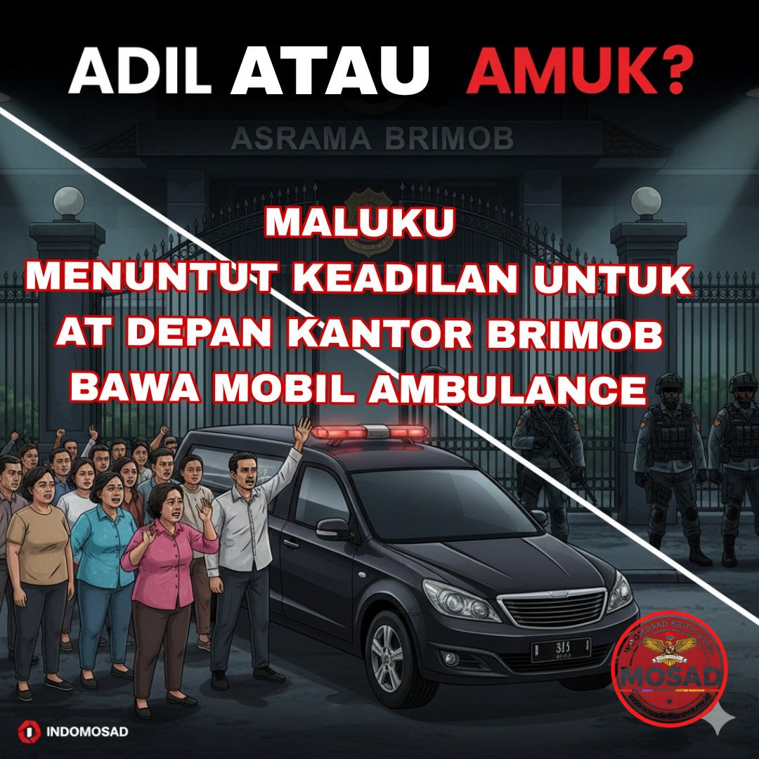 Evidence: "TANGIS DI GERBANG ASRAMA: Mobil Jenazah Datangi Markas Brimob, Rakyat Tagih Janji Keadilan untuk AT!"