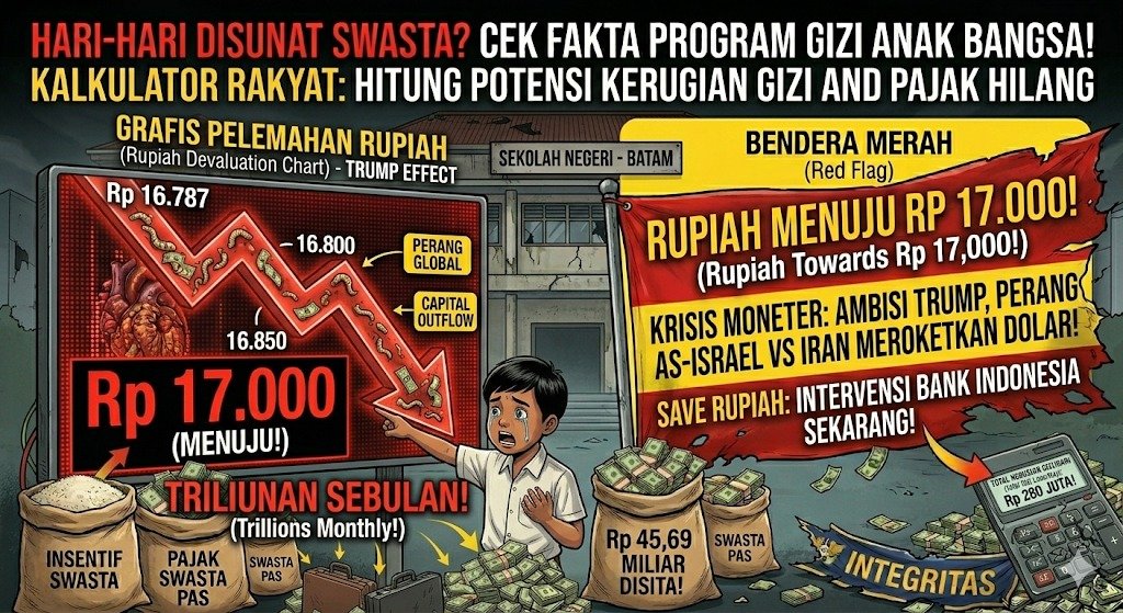 Evidence: RUPIAH TERBAKAR AMBISI PERANG TRUMP! KONFLIK AS-ISRAEL VS IRAN MELETUS, DOLAR AS MEROKET MENUJU RP 17.000, EKONOMI RI SIAGA SATU!