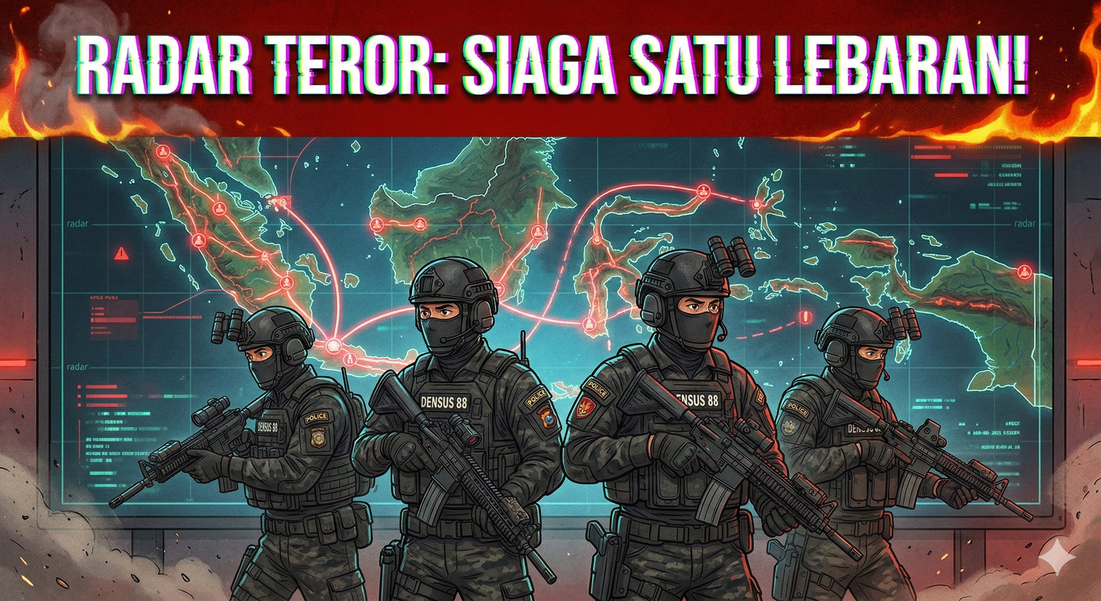 Evidence: KAPOLRI SIAGA SATU! DENSUS 88 DIKERAHKAN JAGA MUDIK 2026: PERTAHANKAN ZERO TERRORIST ATTACK, RADAR INDOMOSAD DETEKSI PERGERAKAN SEL TIDUR DI JALUR LOGISTIK!