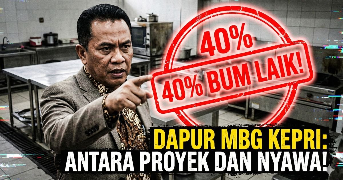 Evidence: DARURAT DAPUR KEPRI! 40 PERSEN SPPG BELUM LAIK HIGIENE TAPI SUDAH BEROPERASI? WAGUB NYANYANG KEJAR TAYANG LEBARAN—JANGAN JADIKAN PERUT SISWA AJANG UJI COBA SERTIFIKAT KILAT!