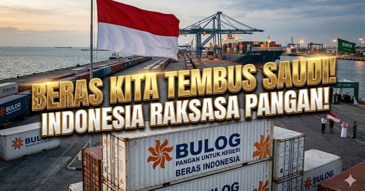 Evidence: INDONESIA NAIK KELAS! BERAS PREMIUM LOKAL TEMBUS ARAB SAUDI: BULOG TEGASKAN KEDAULATAN PANGAN—TAK HANYA SWASEMBADA, KITA SIAP JADI RAKSASA EKSPOR DUNIA!