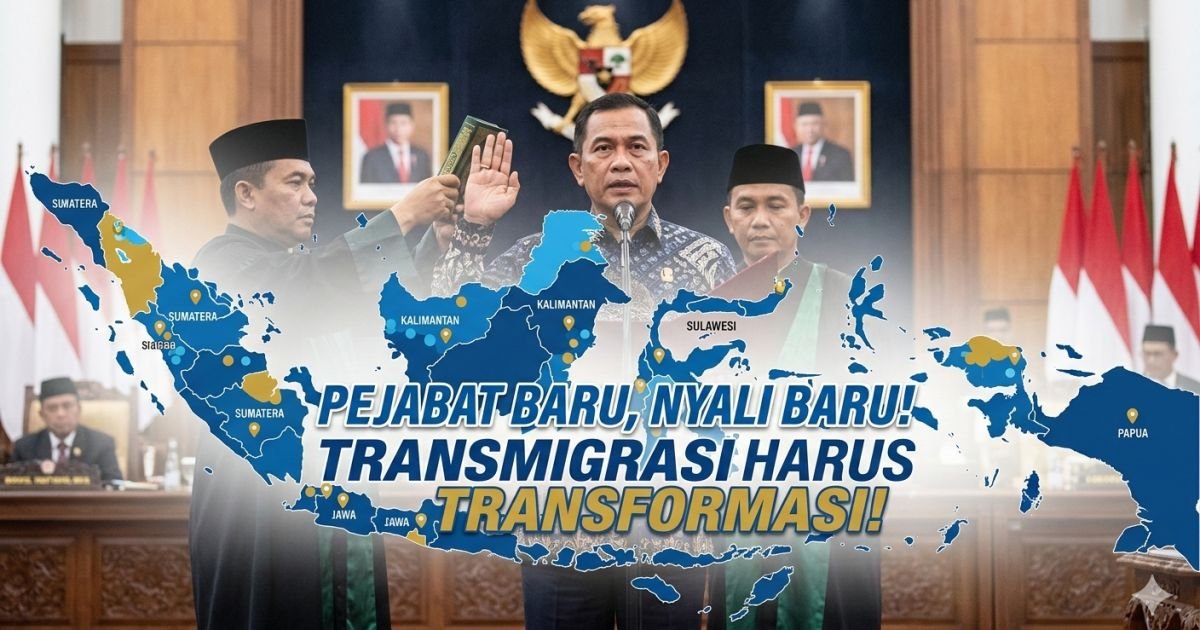 Evidence: PENYEGARAN GERBONG KEMENTERIAN TRANSMIGRASI! PEJABAT PRATAMA RESMI DILANTIK: SINYAL PERCEPATAN TRANSFORMASI ATAU SEKADAR ROTASI RUTIN? RADAR INDOMOSAD: KAWAL JANJI PEMERATAAN EKONOMI DARI PUSAT KE PELOSOK!