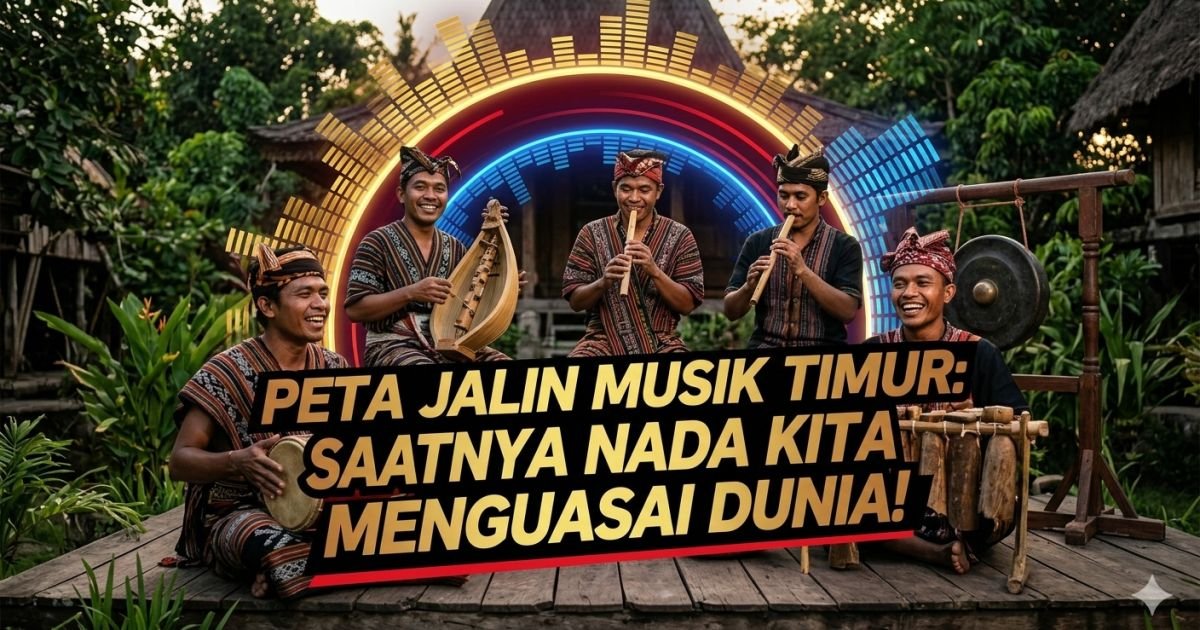 Evidence: TIMUR MENGGUGAT! KEMENTERIAN KEBUDAYAAN RANCANG PETA JALAN MUSIK INDONESIA TIMUR: AKHIRI HEGEMONI MUSIK PUSAT—SAATNYA NADA-NADA "CENDRAWASIH" JADI MOTOR EKONOMI BUDAYA NASIONAL!