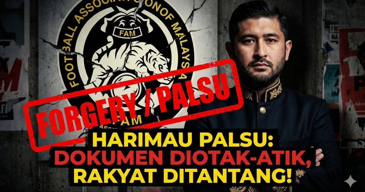 Evidence: MALAYSIA MALU BESAR! SKANDAL NATURALISASI PALSU TERBONGKAR DI CAS: TMJ TANTANG RAKYAT KE PENGADILAN—KEBAL HUKUM ATAU MEMANG "RAJA" DI BALIK PEMALSUAN DOKUMEN?