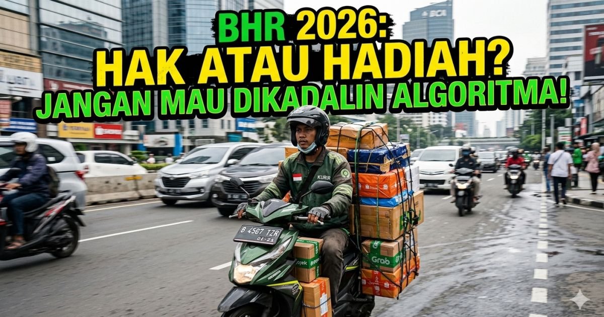 Evidence: GEGER BHR 2026! BUKAN THR TAPI "BONUS" HARI RAYA UNTUK OJOL DAN KURIR: APRESIASI NYATA ATAU SEKADAR PEMANIS ALGORITMA? RADAR INDOMOSAD: AWAS JEBAKAN KETENTUAN, JANGAN SAMPAI MITRA HANYA DAPAT "HARAPAN PALSU"!