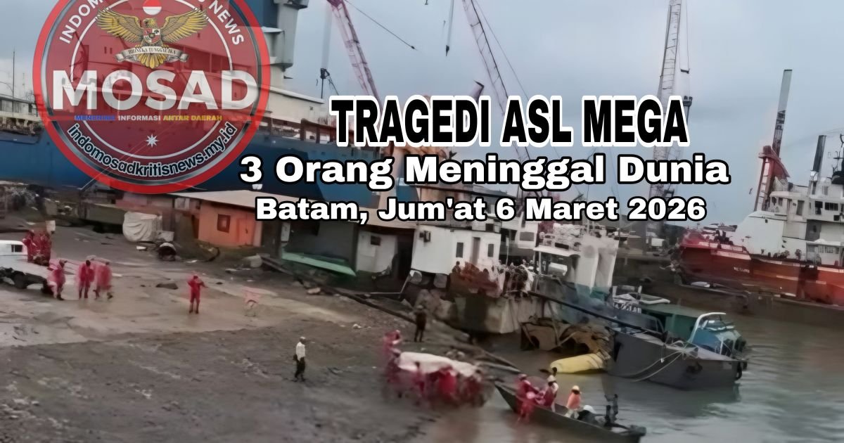 Evidence: JUMAT KELAM DI PERAIRAN BATAM! TUGBOAT ASL MEGA TERBALIK: 3 AWAK TEWAS, TIM SAR GABUNGAN SISIR KORBAN HILANG—RADAR INDOMOSAD: INVESTIGASI TOTAL PENYEBAB "CAPSIZE" SAAT KAWAL KAPAL RAKSASA!