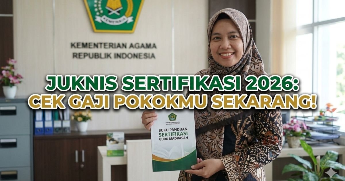 Evidence: AMUNISI BARU GURU MADRASAH 2026! JUKNIS SERTIFIKASI RESMI TERBIT: PNS, PPPK, HINGGA INPASSING WAJIB CEK—RADAR INDOMOSAD: KAWAL PEMBAYARAN TUNJANGAN, JANGAN BIARKAN HAK GURU MENGUAP!