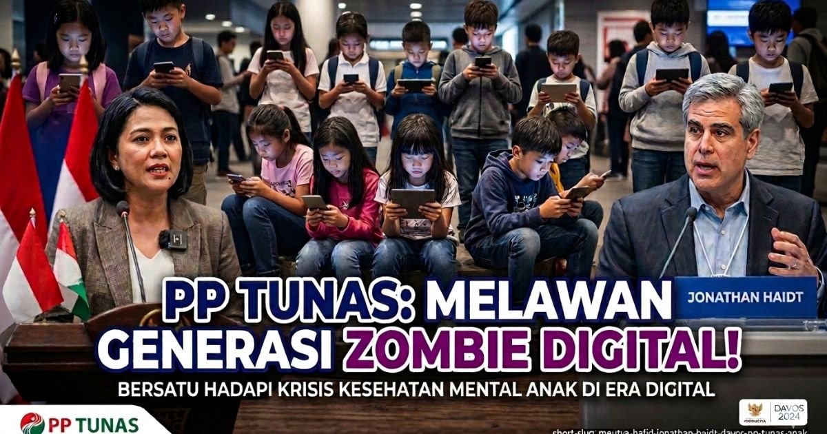 Evidence: DARURAT GENERASI CEMAS! MENKOMDIGI MEUTYA HAFID GANDENG JONATHAN HAIDT DI DAVOS: PP TUNAS JADI SENJATA LAWAN TIRANI ALGORITMA—RADAR INDOMOSAD: LINDUNGI ANAK INDONESIA DARI "ZOMBIE DIGITAL"!