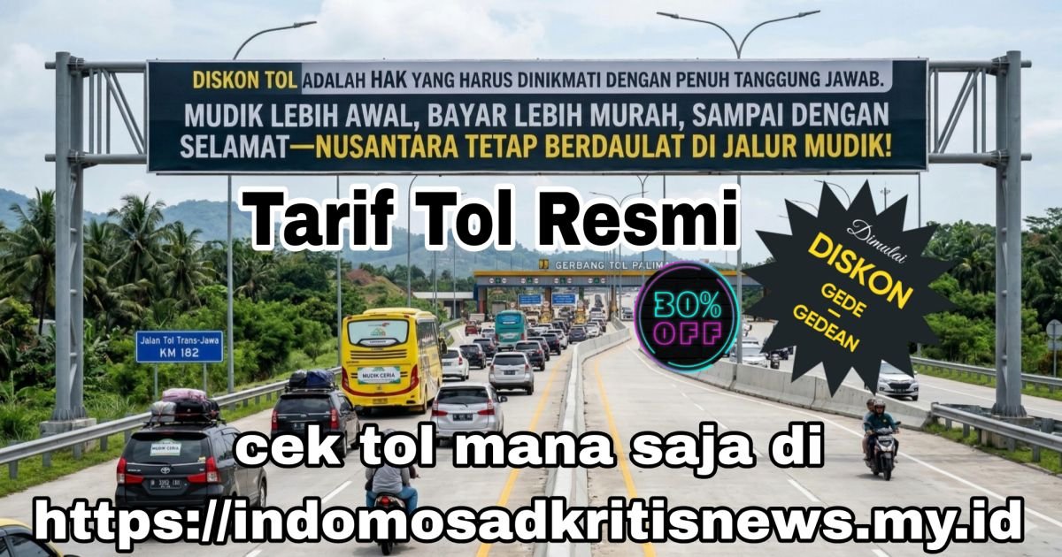 Evidence: OPERASI MUDIK AMAN 2026: DISKON TOL 30% SEBAGAI SENJATA PENGURAI MACET