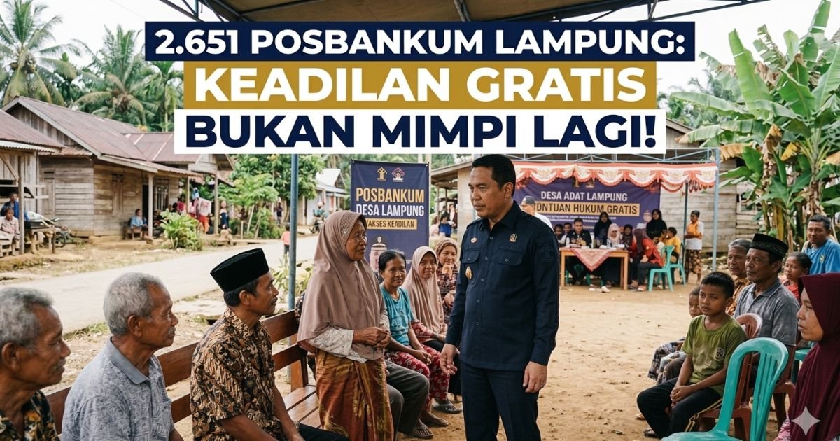 Evidence: GEBRAKAN KEMENKUM DI LAMPUNG! 2.651 POSBANKUM DESA RESMI BERDIRI: RADAR INDOMOSAD: HUKUM JANGAN TAJAM KE BAWAH, SAATNYA RAKYAT DESA MELEK KEADILAN TANPA HARUS BAYAR MAHAL!