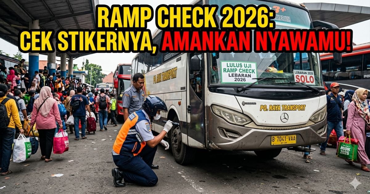 Evidence: SIAGA MUDIK 2026! RAMP CHECK MASSAL DIMULAI: RADAR INDOMOSAD: AWAS BUS "PETI MATI BERJALAN", HANYA NAIK ARMADA BERSTIKER LOLOS UJI—NYAWA KELUARGA JANGAN JADI TARUHAN!