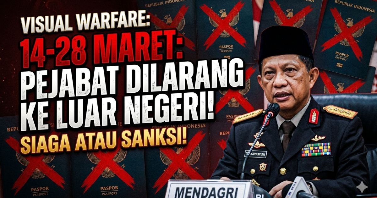 Evidence: MENDAGRI KELUARKAN LARANGAN KERAS! KEPALA DAERAH DILARANG KE LUAR NEGERI 14-28 MARET: RADAR INDOMOSAD: RAKYAT BERJUANG DI JALUR MUDIK, PEJABAT JANGAN ASYIK "HILING" KE SINGAPURA!