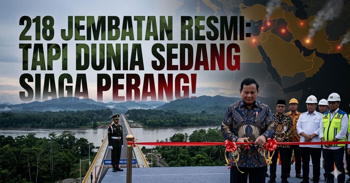 Evidence: PRABOWO RESMIKAN 218 JEMBATAN DI SUMATRA: TAPI ALARM PERANG TIMUR TENGAH BERBUNYI! RADAR INDOMOSAD: BUKAN SEKADAR SEMEN & BETON, INI SOAL MOBILITAS LOGISTIK SAAT DUNIA MEMANAS!