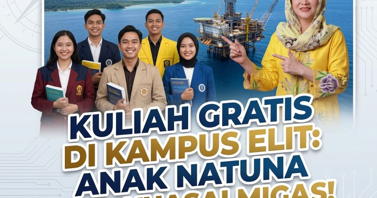 Evidence: NATUNA MELAWAN KETERBATASAN! PEMKAB GAET 11 KAMPUS ELIT & RAKSASA MIGAS UNTUK BEASISWA: RADAR INDOMOSAD: JANGAN BIARKAN ANAK NATUNA JADI PENONTON, SAATNYA JADI PEMAIN DI INDUSTRI ENERGI DUNIA!