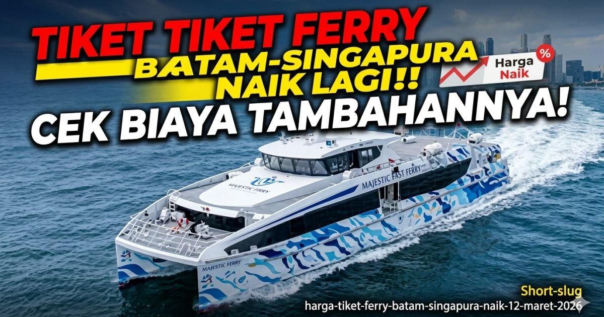 Evidence: IMBAS PERANG! HARGA TIKET FERRY BATAM-SINGAPURA MELAMBUNG MULAI HARI INI: RADAR INDOMOSAD: MAJESTIC FAST FERRY RESMI BERLAKUKAN FUEL SURCHARGE—SIAP-SIAP DOMPET JEBOL JELANG LEBARAN!