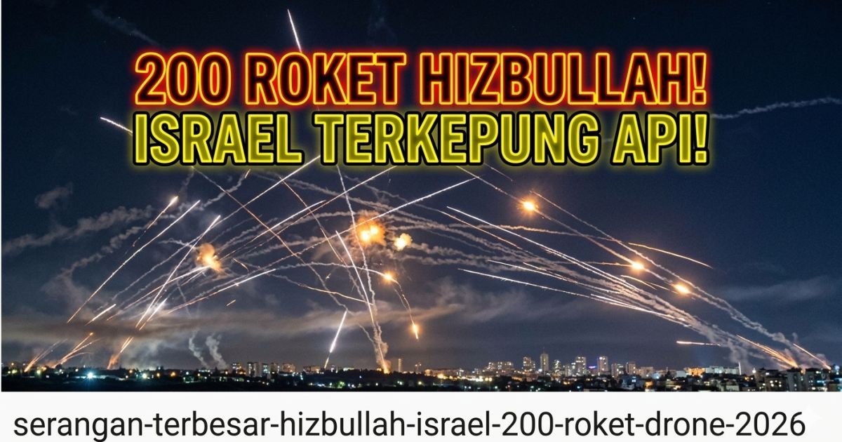 Evidence: ISRAEL DIGUNCANG 200 ROKET HIZBULLAH! SERANGAN TERBESAR SEPANJANG SEJARAH PECAH SEMALAM: RADAR INDOMOSAD: TIMUR TENGAH MASUK FASE TOTAL WAR—SINYAL BAHAYA BAGI PASOKAN ENERGI DUNIA!