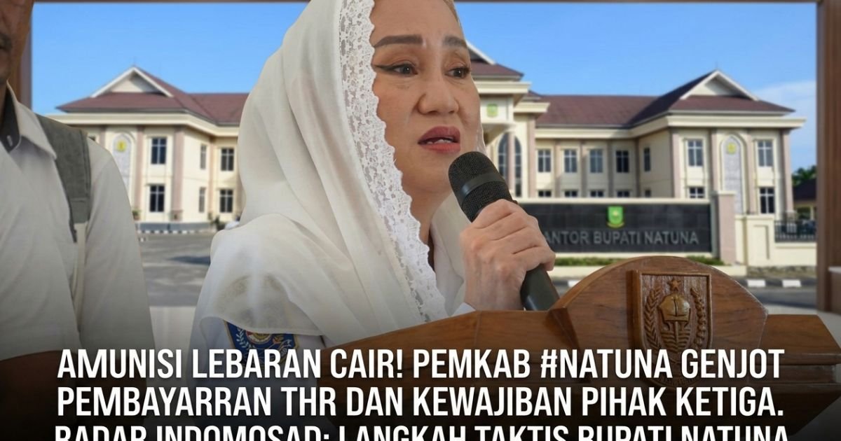 Evidence: AMUNISI LEBARAN CAIR! PEMKAB NATUNA GENJOT PEMBAYARAN THR DAN KEWAJIBAN PIHAK KETIGA: RADAR INDOMOSAD: LANGKAH TAKTIS BUPATI CEN SUI LAN JAGA DAYA BELI DAN STABILITAS EKONOMI PERBATASAN!