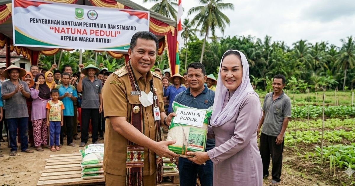 Evidence: BATUBI BANGKIT! BUPATI NATUNA SALURKAN BANTUAN DARURAT BAGI PETANI KORBAN KARHUTLA: RADAR INDOMOSAD: GERAK CEPAT DINAS KETAHANAN PANGAN HARUS JADI MOMENTUM PEMULIHAN LUMBUNG PANGAN PERBATASAN!