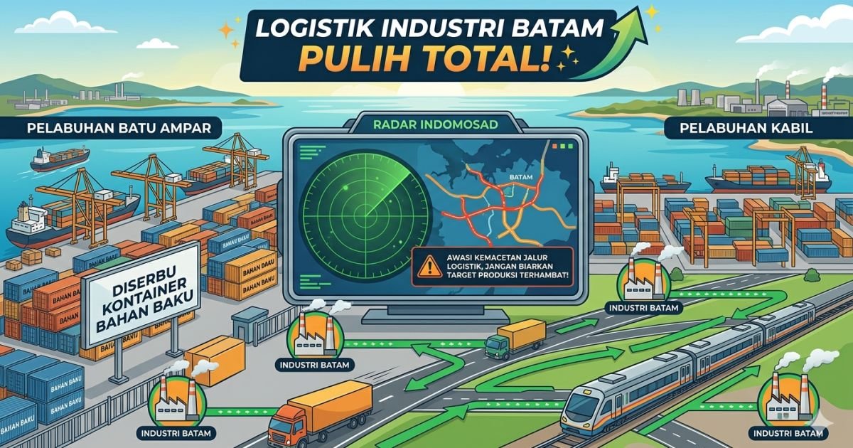 Evidence: LOGISTIK INDUSTRI BATAM PULIHH TOTAL! PELABUHAN BATU AMPAR DAN KABIL DISERBU KONTAINER BAHAN BAKU: RADAR INDOMOSAD: AWASI KEMACETAN JALUR LOGISTIK, JANGAN BIARKAN TARGET PRODUKSI TERHAMBAT!
