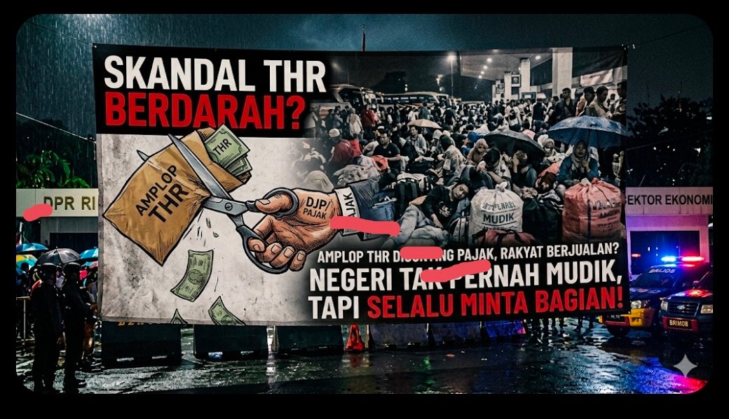 Evidence: [THR BERDARAH] BURUH MENJERIT! THR DIPANGKAS PAJAK, PEMERINTAH BERDALIH TUNGGU ARAHAN PRABOWO: KEADILAN ATAU PERAMPASAN HALUS?