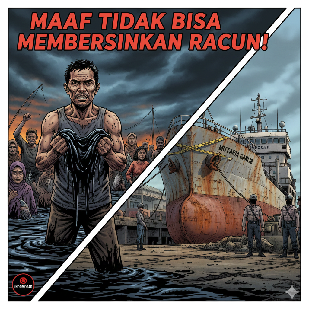 Evidence: "LAUT HITAM, JANJI MANIS: Perusahaan Kapal LCT Mutiara Garlib 'Pasang Badan', Nelayan Batam Menanti Bukti Nyata atau Sekadar Retorika?"