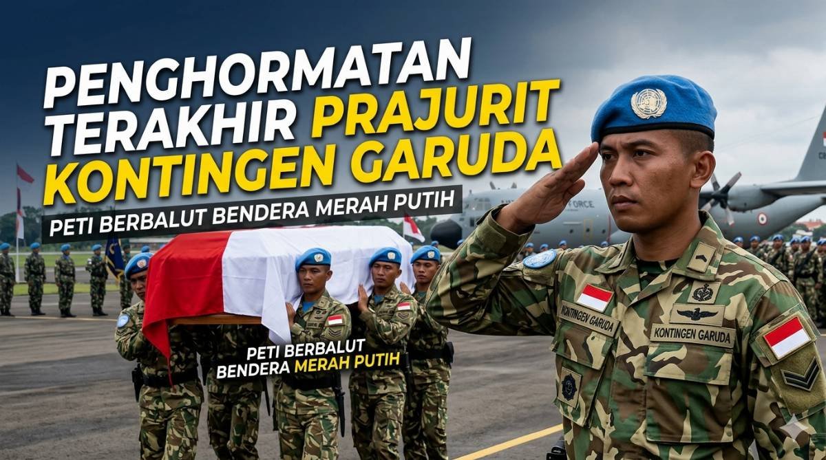 Evidence: PENGHORMATAN TERTINGGI NEGARA: TIGA KESATRIA PENJAGA PERDAMAIAN TNI GUGUR DI LEBANON SELATAN