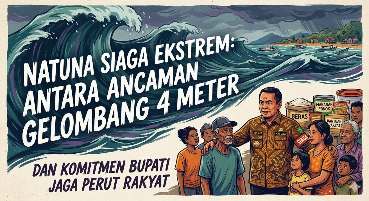 Evidence: NATUNA SIAGA EKSTREM: ANTARA ANCAMAN GELOMBANG 4 METER DAN KOMITMEN BUPATI JAGA PERUT RAKYAT