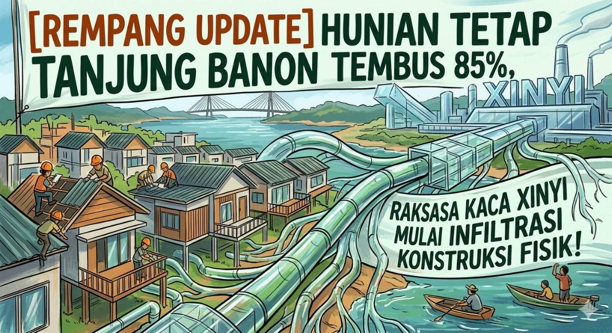 Evidence: HUNIAN TETAP TANJUNG BANON TEMBUS 85%, RAKSASA KACA XINYI MULAI INFILTRASI KONSTRUKSI FISIK!