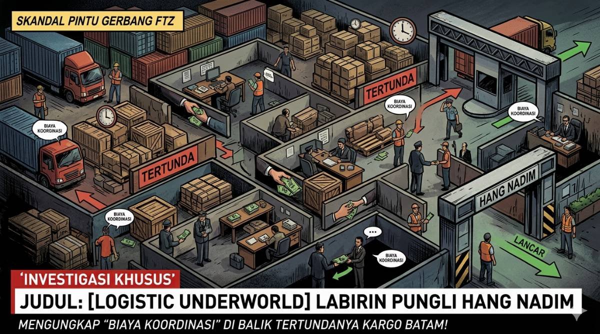 Evidence: LABIRIN PUNGLI HANG NADIM: MENGUNGKAP "BIAYA KOORDINASI" DI BALIK TERTUNDANYA KARGO BATAM!