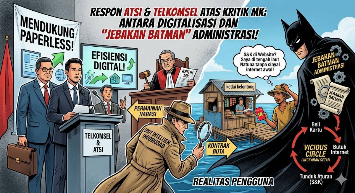 Evidence: RESPON ATSI & TELKOMSEL ATAS KRITIK MK: ANTARA DIGITALISASI DAN "JEBAKAN BATMAN" ADMINISTRASI!