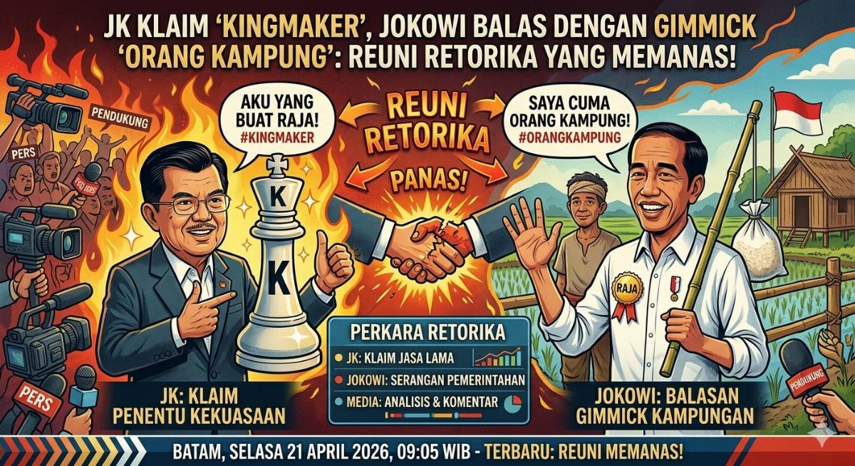 Evidence: JK KLAIM "KINGMAKER", JOKOWI BALAS DENGAN GIMMICK "ORANG KAMPUNG": REUNI RETORIKA YANG MEMANAS!
