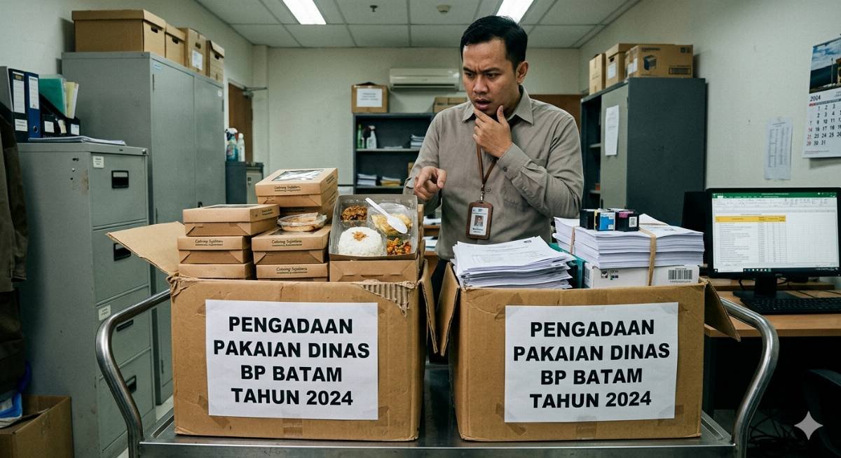 Evidence: SKANDAL ADMINISTRASI BP BATAM: JUDUL PENGADAAN "PAKAIAN DINAS", TAPI ISINYA NASI KOTAK DAN FOTOCOPI!