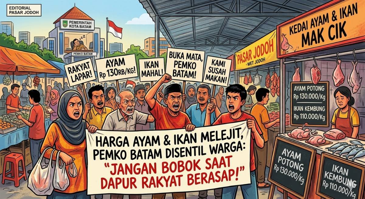 Evidence: HARGA AYAM & IKAN MELEJIT, PEMKO BATAM DISENTIL WARGA: "JANGAN BOBOK SAAT DAPUR RAKYAT BERASAP!"