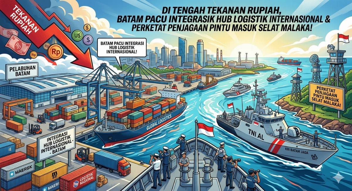 Evidence: DI TENGAH TEKANAN RUPIAH, BATAM PACU INTEGRASI HUB LOGISTIK INTERNASIONAL & PERKETAT PENJAGAAN PINTU MASUK SELAT MALAKA!