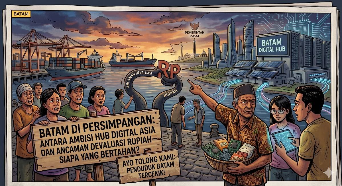 Evidence: BATAM DI PERSIMPANGAN: ANTARA AMBISI HUB DIGITAL ASIA DAN ANCAMAN DEVALUASI RUPIAH—SIAPA YANG BERTAHAN?